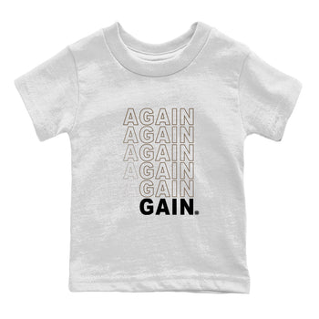 Air Jordan 1 High OG Retro Palomino shirt to match jordans Again Gain sneaker tees 1s Palomino Jordan 1 Mocha SNRT Sneaker Release Tees Baby Toddler White 2 T-Shirt