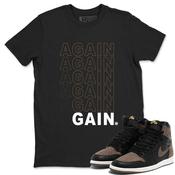 Air Jordan 1 High OG Retro Palomino shirt to match jordans Again Gain sneaker tees 1s Palomino Jordan 1 Mocha SNRT Sneaker Release Tees Unisex Black 1 T-Shirt