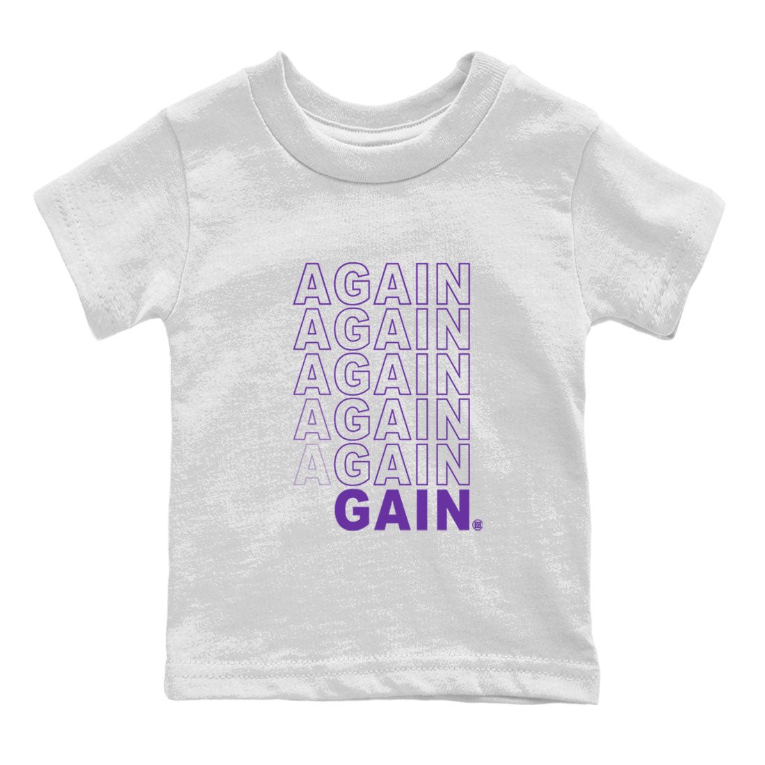 12s Purple shirt to match jordans Again Gain sneaker tees Air Jordan 12 Field Purple SNRT Sneaker Release Tees Baby Toddler White 2 T-Shirt