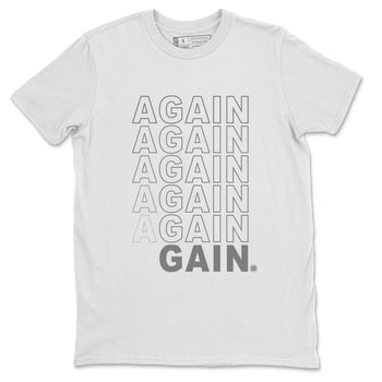 4s Frozen Moments Grey shirt to match jordans Again Gain sneaker tees Air Jordan 4 Frozen Moments SNRT Sneaker Release Tees Unisex White 2 T-Shirt