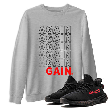 Yeezy Boost 350 Bred shirt to match jordans Again Gain sneaker tees Yeezy 350 Bred SNRT Sneaker Release Tees Unisex Heather Grey 1 T-Shirt