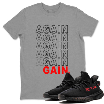 Yeezy Boost 350 Bred shirt to match jordans Again Gain sneaker tees Yeezy 350 Bred SNRT Sneaker Release Tees Unisex Heather Grey 1 T-Shirt