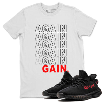 Yeezy Boost 350 Bred shirt to match jordans Again Gain sneaker tees Yeezy 350 Bred SNRT Sneaker Release Tees Unisex White 1 T-Shirt