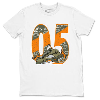 5s Olive shirt to match jordans Agressive Dribble sneaker tees Air Jordan 5 Retro Olive SNRT Sneaker Release Tees unisex cotton White 2 crew neck shirt