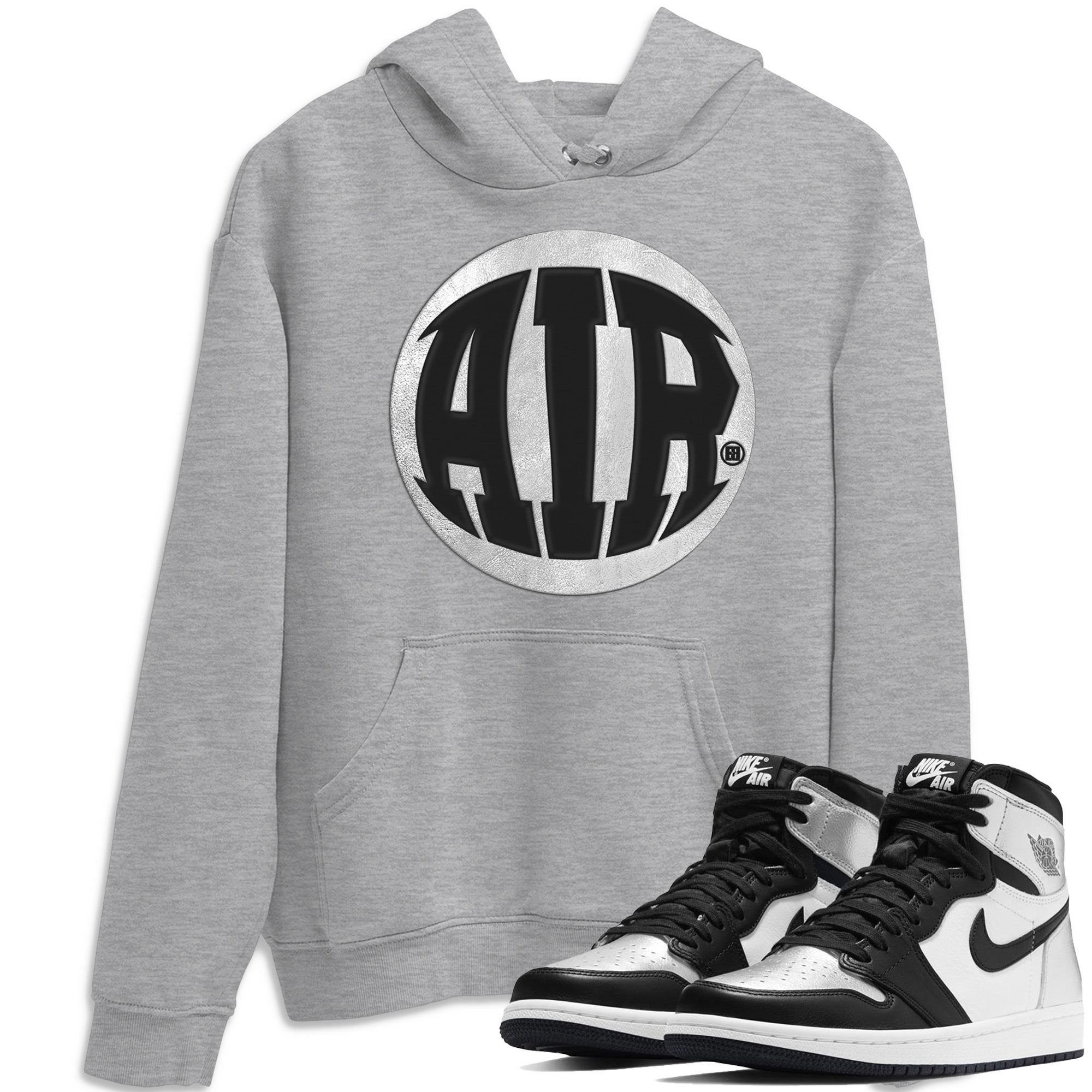 Jordan 1 Silver Toe Sneaker Match Tees Air Sneaker Tees Jordan 1 Silver Toe Sneaker Release Tees Unisex Shirts
