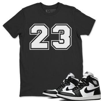 Jordan 1 Black White Sneaker Match Tees 23 Sneaker Tees Jordan 1 Black White Sneaker Release Tees Unisex Shirts