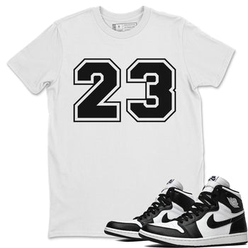 Jordan 1 Black White Sneaker Match Tees 23 Sneaker Tees Jordan 1 Black White Sneaker Release Tees Unisex Shirts