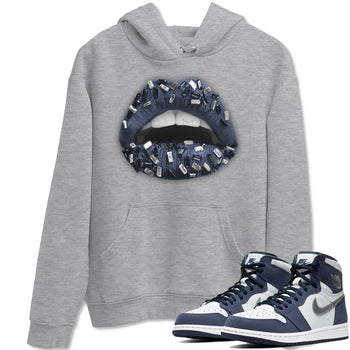 Jordan 1 Midnight Navy Sneaker Match Tees Lips Jewel Sneaker Tees Jordan 1 Midnight Navy Sneaker Release Tees Unisex Shirts
