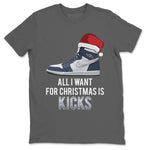 Jordan 1 Midnight Navy Sneaker Match Tees All I Want For Christmas Is Kicks Sneaker Tees Jordan 1 Midnight Navy Sneaker Release Tees Unisex Shirts