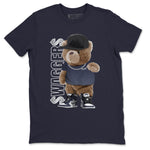 Jordan 1 Midnight Navy Sneaker Match Tees Bear Swaggers Sneaker Tees Jordan 1 Midnight Navy Sneaker Release Tees Unisex Shirts