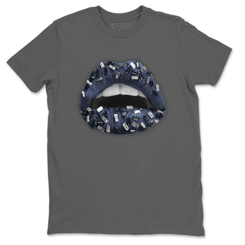 Jordan 1 Midnight Navy Sneaker Match Tees Lips Jewel Sneaker Tees Jordan 1 Midnight Navy Sneaker Release Tees Unisex Shirts