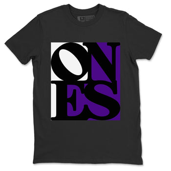 Jordan 1 Court Purple Sneaker Match Tees Ones Sneaker Tees Jordan 1 Court Purple Sneaker Release Tees Unisex Shirts