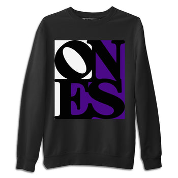 Jordan 1 Court Purple Sneaker Match Tees Ones Sneaker Tees Jordan 1 Court Purple Sneaker Release Tees Unisex Shirts