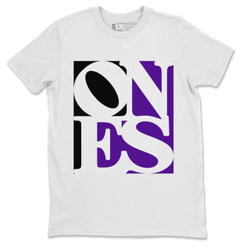 Jordan 1 Court Purple Sneaker Match Tees Ones Sneaker Tees Jordan 1 Court Purple Sneaker Release Tees Unisex Shirts