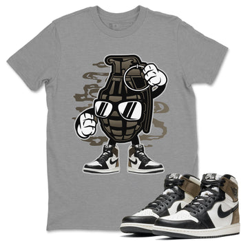 Jordan 1 Dark Mocha Sneaker Match Tees Grenade Sneaker Tees Jordan 1 Dark Mocha Sneaker Release Tees Unisex Shirts