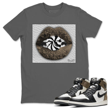 Jordan 1 Dark Mocha Sneaker Match Tees Lips Candy Sneaker Tees Jordan 1 Dark Mocha Sneaker Release Tees Unisex Shirts