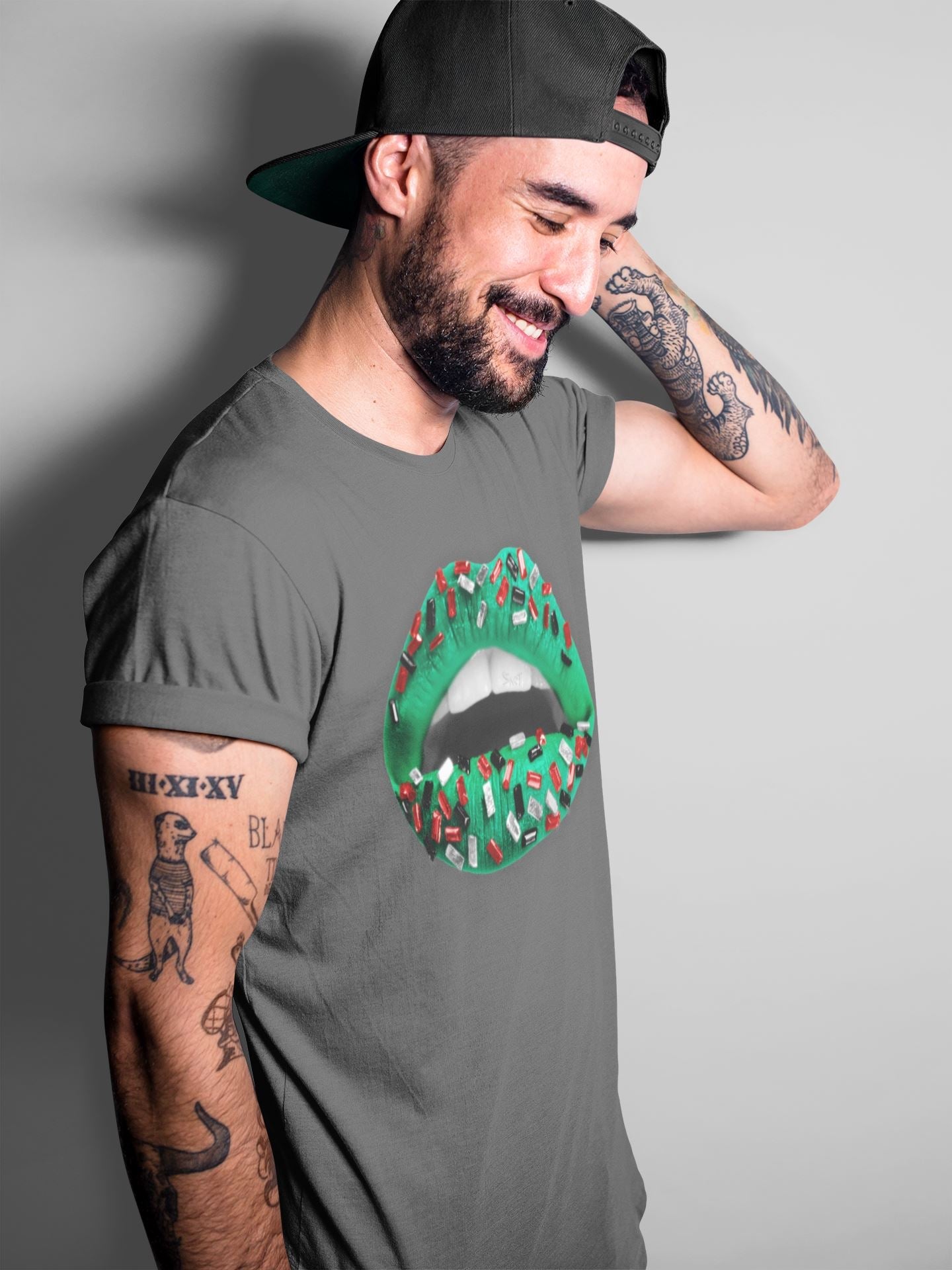 Jordan 1 Lucky Green Sneaker Match Tees Lips Jewel Sneaker Tees Jordan 1 Lucky Green Sneaker Release Tees Unisex Shirts