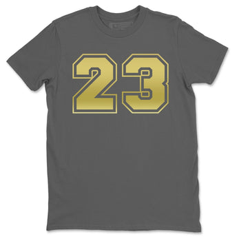 Jordan 1 Metallic Gold Sneaker Match Tees Number 23 Sneaker Tees Jordan 1 Metallic Gold Sneaker Release Tees Unisex Shirts