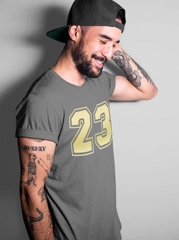 Jordan 1 Metallic Gold Sneaker Match Tees Number 23 Sneaker Tees Jordan 1 Metallic Gold Sneaker Release Tees Unisex Shirts