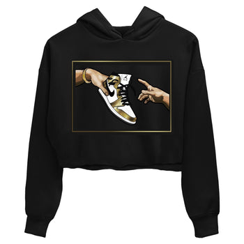 Jordan 1 Metallic Gold Sneaker Match Tees Adam's Creation Sneaker Tees Jordan 1 Metallic Gold Sneaker Release Tees Women's Shirts