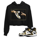 Jordan 1 Metallic Gold Sneaker Match Tees Adam's Creation Sneaker Tees Jordan 1 Metallic Gold Sneaker Release Tees Women's Shirts