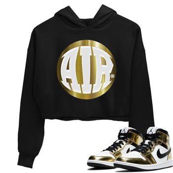 Jordan 1 Metallic Gold Sneaker Match Tees AIR Sneaker Tees Jordan 1 Metallic Gold Sneaker Release Tees Women's Shirts