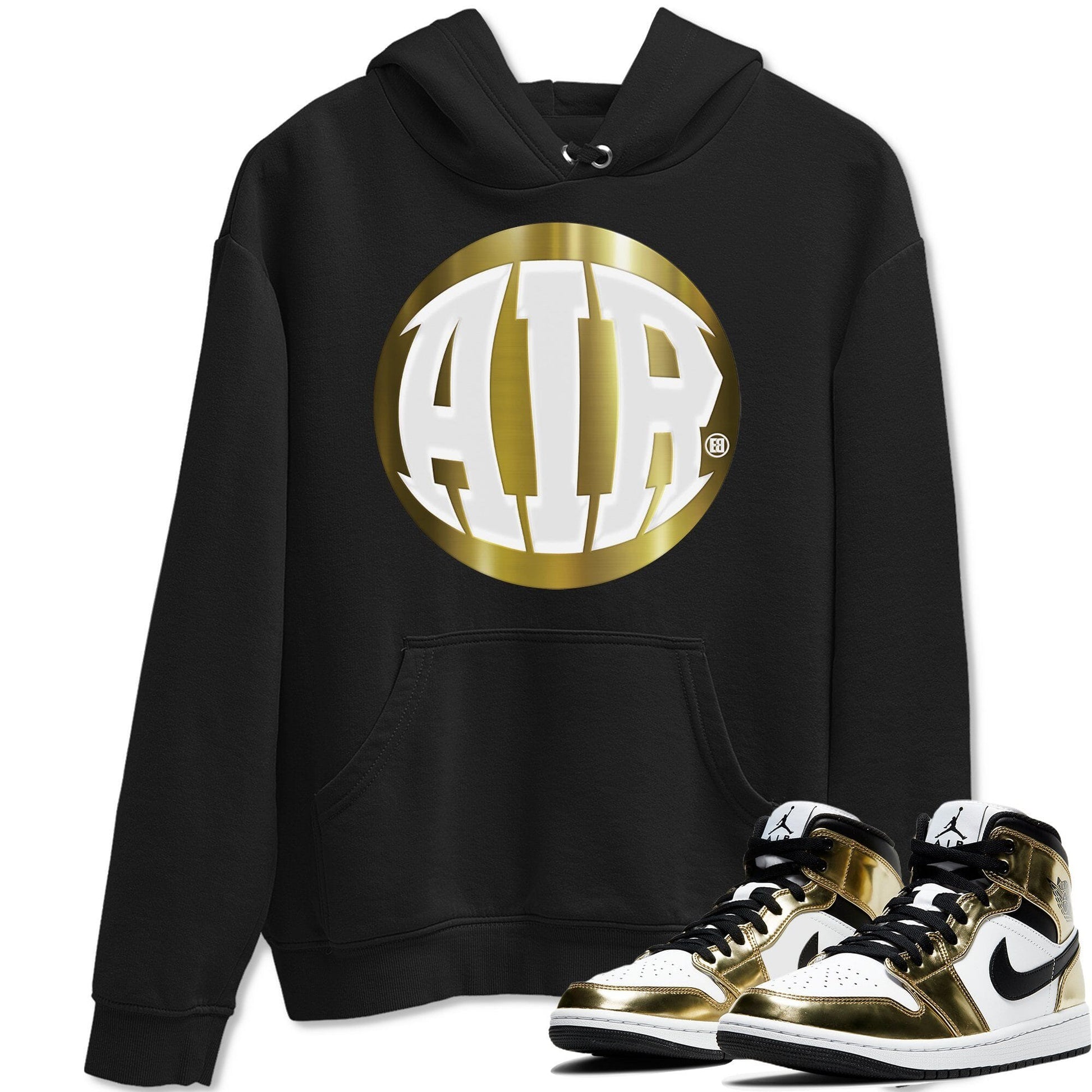 Jordan 1 Metallic Gold Sneaker Match Tees AIR Sneaker Tees Jordan 1 Metallic Gold Sneaker Release Tees Unisex Shirts