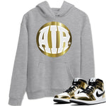 Jordan 1 Metallic Gold Sneaker Match Tees AIR Sneaker Tees Jordan 1 Metallic Gold Sneaker Release Tees Unisex Shirts