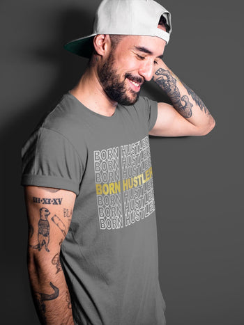 Jordan 1 Metallic Gold Sneaker Match Tees Born Hustler Sneaker Tees Jordan 1 Metallic Gold Sneaker Release Tees Unisex Shirts