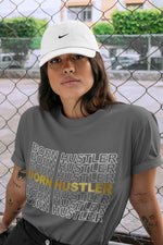 Jordan 1 Metallic Gold Sneaker Match Tees Born Hustler Sneaker Tees Jordan 1 Metallic Gold Sneaker Release Tees Unisex Shirts