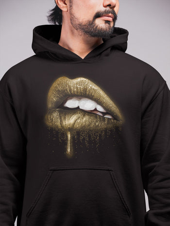 Jordan 1 Metallic Gold Sneaker Match Tees Dripping Lips Sneaker Tees Jordan 1 Metallic Gold Sneaker Release Tees Unisex Shirts