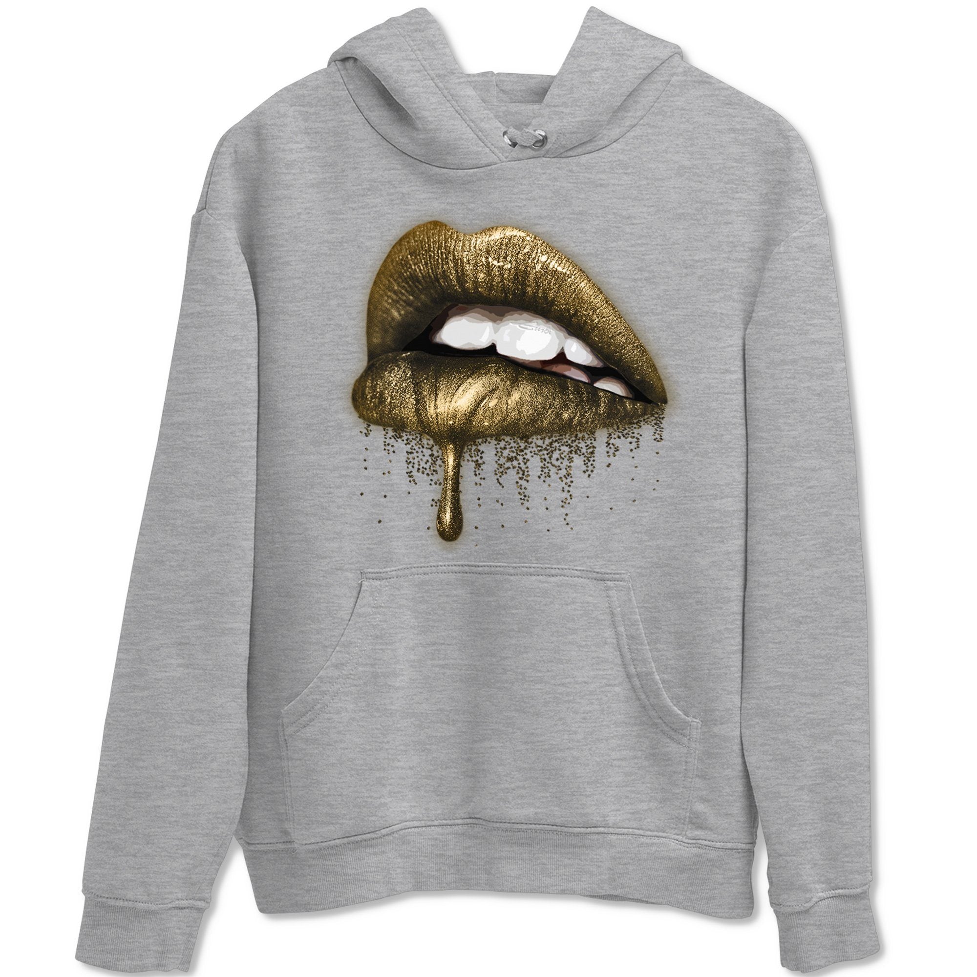 Jordan 1 Metallic Gold Sneaker Match Tees Dripping Lips Sneaker Tees Jordan 1 Metallic Gold Sneaker Release Tees Unisex Shirts
