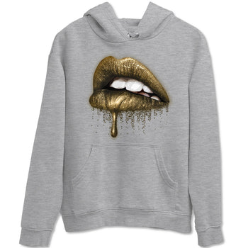 Jordan 1 Metallic Gold Sneaker Match Tees Dripping Lips Sneaker Tees Jordan 1 Metallic Gold Sneaker Release Tees Unisex Shirts