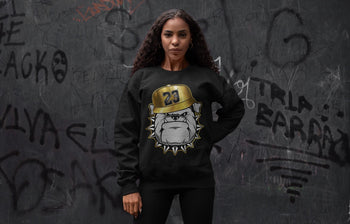 Jordan 1 Metallic Gold Sneaker Match Tees English Bulldog Sneaker Tees Jordan 1 Metallic Gold Sneaker Release Tees Unisex Shirts