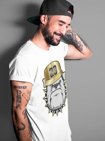 Jordan 1 Metallic Gold Sneaker Match Tees English Bulldog Sneaker Tees Jordan 1 Metallic Gold Sneaker Release Tees Unisex Shirts