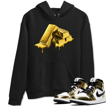 Jordan 1 Metallic Gold Sneaker Match Tees Gold Bar Sneaker Tees Jordan 1 Metallic Gold Sneaker Release Tees Unisex Shirts