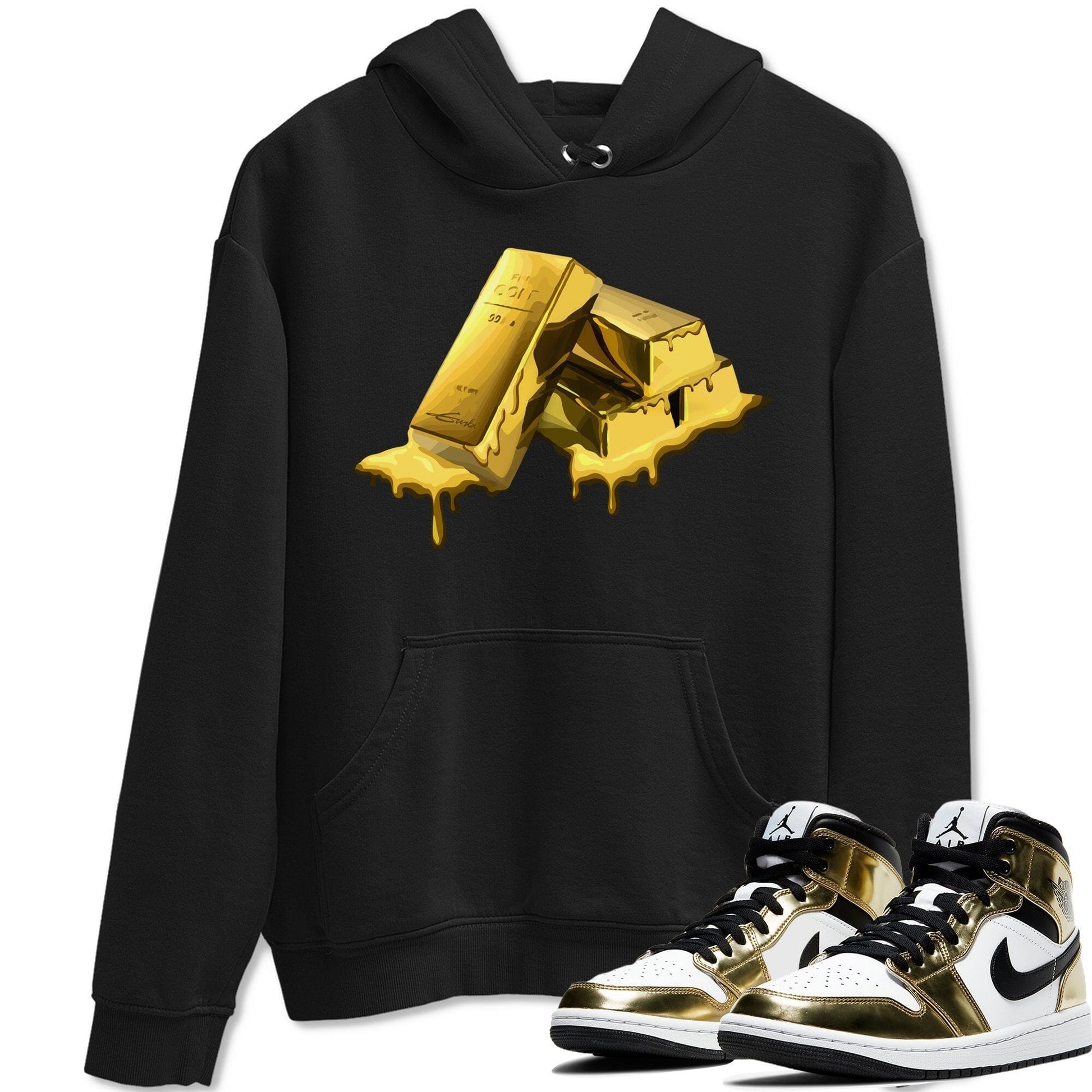 Jordan 1 Metallic Gold Sneaker Match Tees Gold Bar Sneaker Tees Jordan 1 Metallic Gold Sneaker Release Tees Unisex Shirts