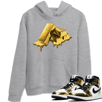 Jordan 1 Metallic Gold Sneaker Match Tees Gold Bar Sneaker Tees Jordan 1 Metallic Gold Sneaker Release Tees Unisex Shirts