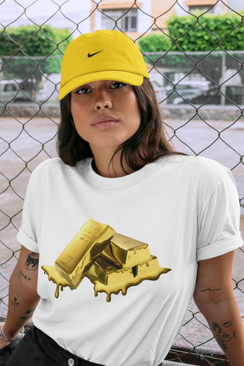 Jordan 1 Metallic Gold Sneaker Match Tees Gold Bar Sneaker Tees Jordan 1 Metallic Gold Sneaker Release Tees Unisex Shirts