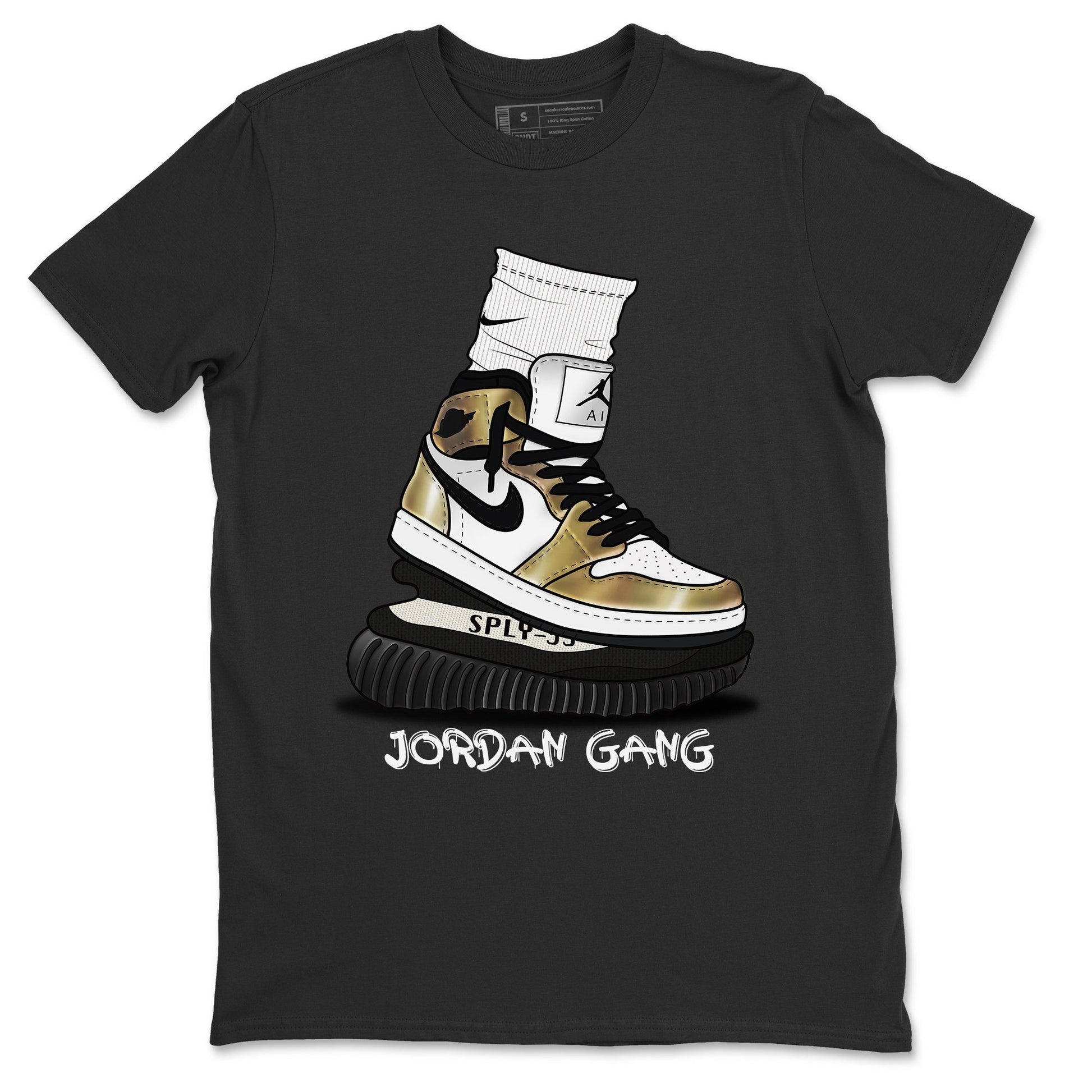 Jordan 1 Metallic Gold Sneaker Match Tees Jordan Gang Sneaker Tees Jordan 1 Metallic Gold Sneaker Release Tees Unisex Shirts