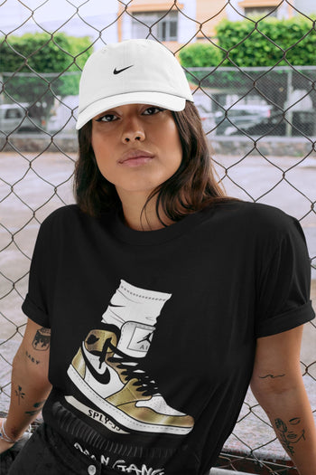 Jordan 1 Metallic Gold Sneaker Match Tees Jordan Gang Sneaker Tees Jordan 1 Metallic Gold Sneaker Release Tees Unisex Shirts