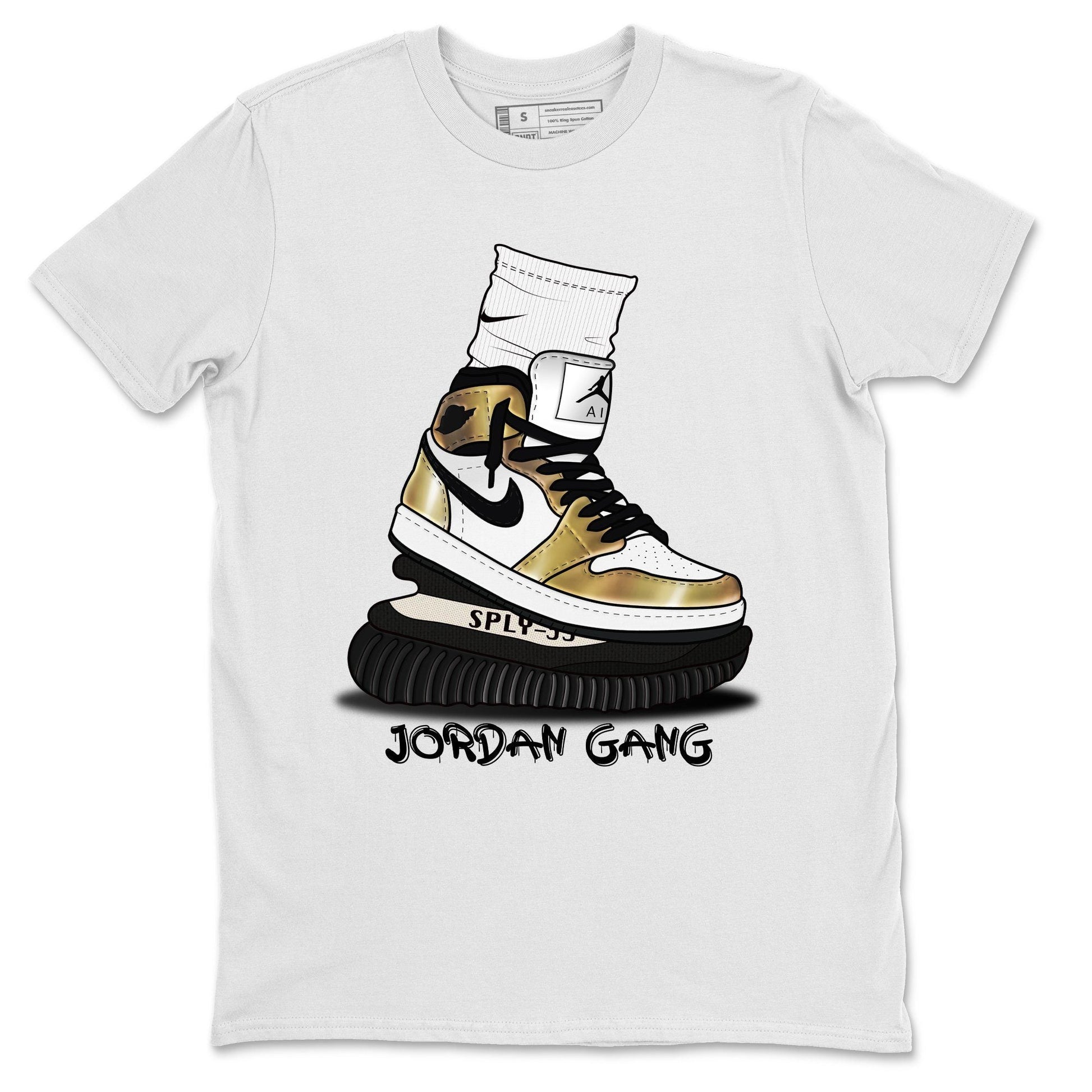 Jordan 1 Metallic Gold Sneaker Match Tees Jordan Gang Sneaker Tees Jordan 1 Metallic Gold Sneaker Release Tees Unisex Shirts