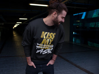 Jordan 1 Metallic Gold Sneaker Match Tees Kiss My Ass Sneaker Tees Jordan 1 Metallic Gold Sneaker Release Tees Unisex Shirts