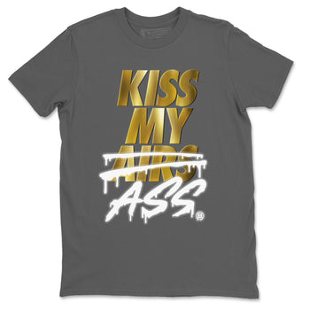 Jordan 1 Metallic Gold Sneaker Match Tees Kiss My Ass Sneaker Tees Jordan 1 Metallic Gold Sneaker Release Tees Unisex Shirts