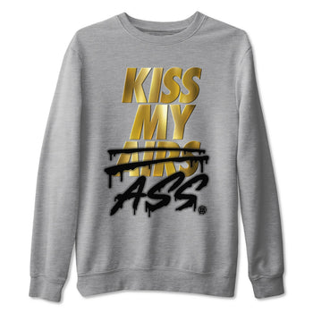 Jordan 1 Metallic Gold Sneaker Match Tees Kiss My Ass Sneaker Tees Jordan 1 Metallic Gold Sneaker Release Tees Unisex Shirts