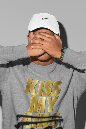 Jordan 1 Metallic Gold Sneaker Match Tees Kiss My Ass Sneaker Tees Jordan 1 Metallic Gold Sneaker Release Tees Unisex Shirts