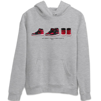 Jordan 1 Bred Patent Sneaker Match Tees Air Jordan 1 Prelude Sneaker Tees Jordan 1 Bred Patent Sneaker Release Tees Unisex Shirts