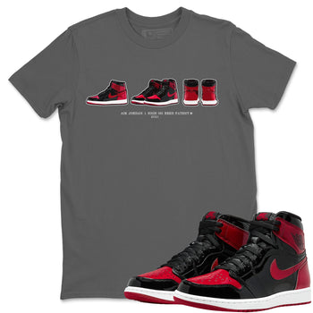 Jordan 1 Bred Patent Sneaker Match Tees Air Jordan 1 Prelude Sneaker Tees Jordan 1 Bred Patent Sneaker Release Tees Unisex Shirts