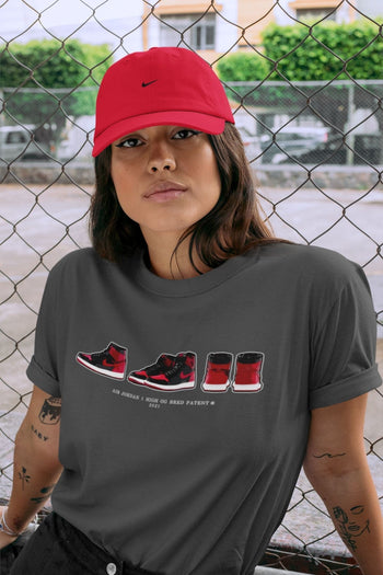 Jordan 1 Bred Patent Sneaker Match Tees Air Jordan 1 Prelude Sneaker Tees Jordan 1 Bred Patent Sneaker Release Tees Unisex Shirts