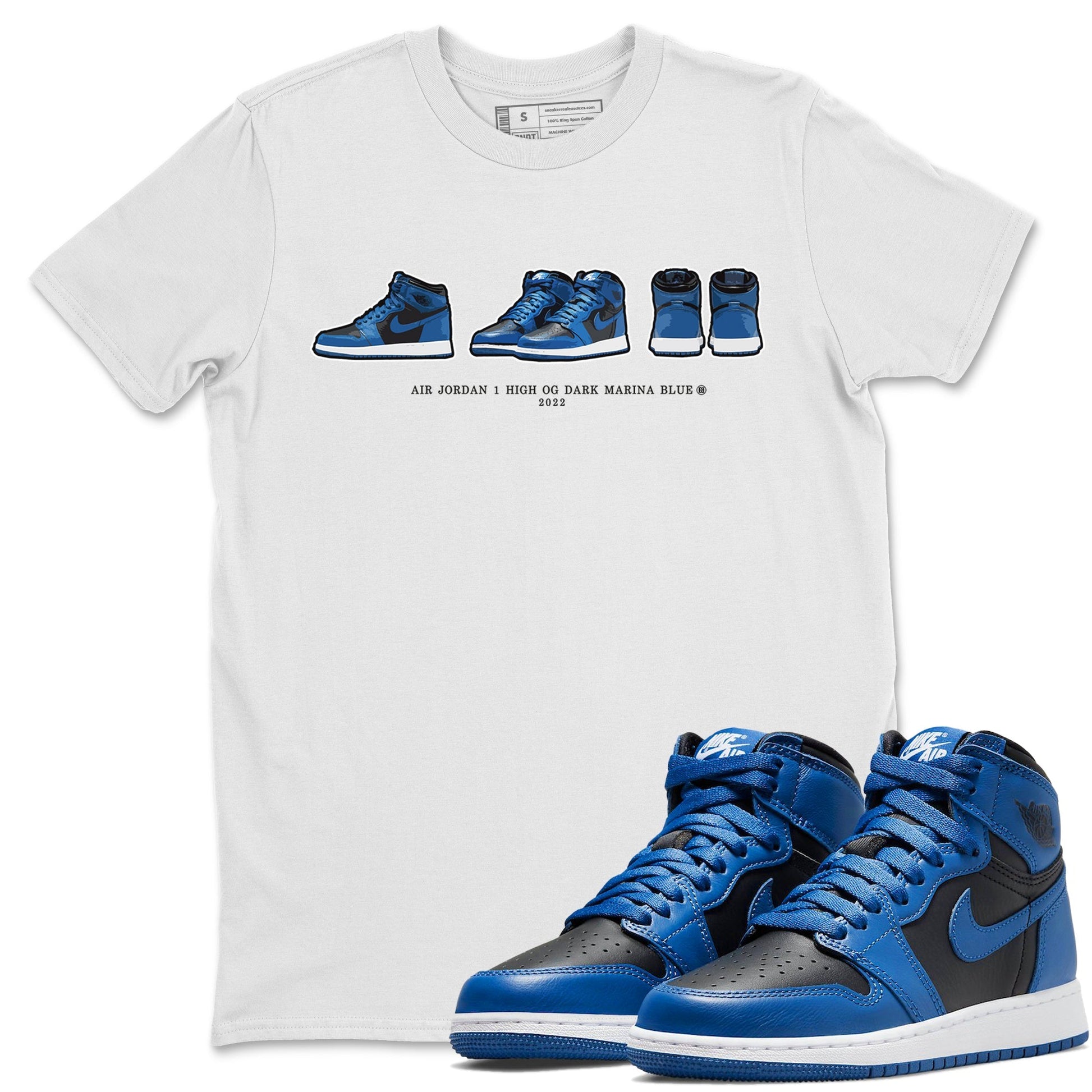 Jordan 1 Dark Marina Blue Sneaker Match Tees Air Jordan 1 Prelude Sneaker Tees Jordan 1 Dark Marina Blue Sneaker Release Tees Unisex Shirts